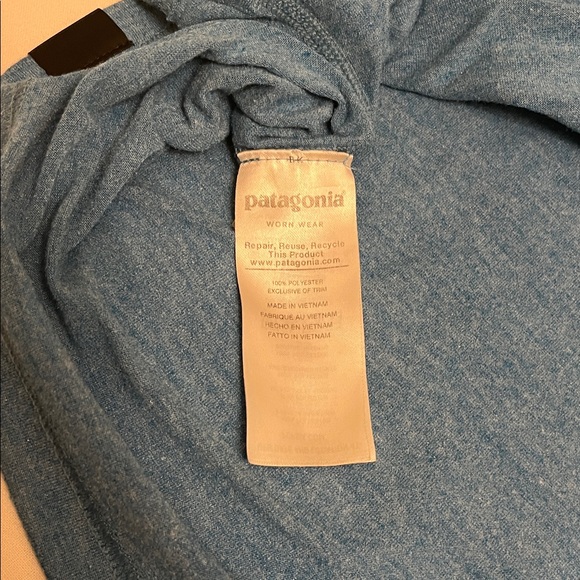 Patagonia Capilene Cool Trail Men”s Blue T-Shirt Size L - Picture 5 of 5